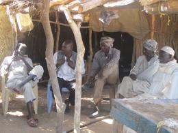 Misseriya men in the village of Goli in northern Abyei.