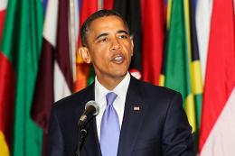President Obama speaks at the United Nations headquarters in New York
