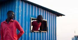 Displaced refugees look out in South Sudan Displaced refugees look out in South Sudan