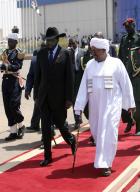 Presidents Omar al-Bashir and Salve Kirr, of Sudan and South Sudan respectively.