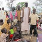 Blue Nile refugee with his family
