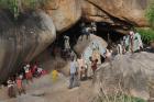 Displaced Nuban people hiding in caves in the Nuba Mountains, South Kordofan, Su