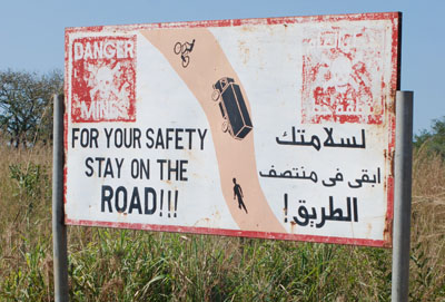 On the Road in Southern Sudan, Reminders of War