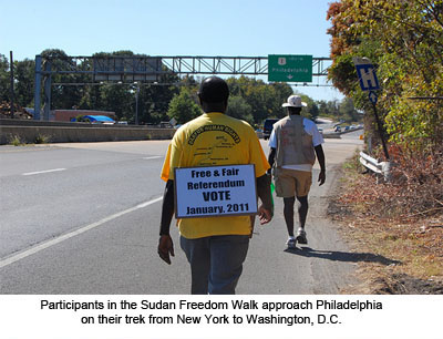 250-Mile Sudan Freedom Walk Ends with D.C. Rally