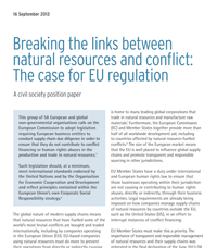 Joint NGO Position Paper: Breaking the Links 